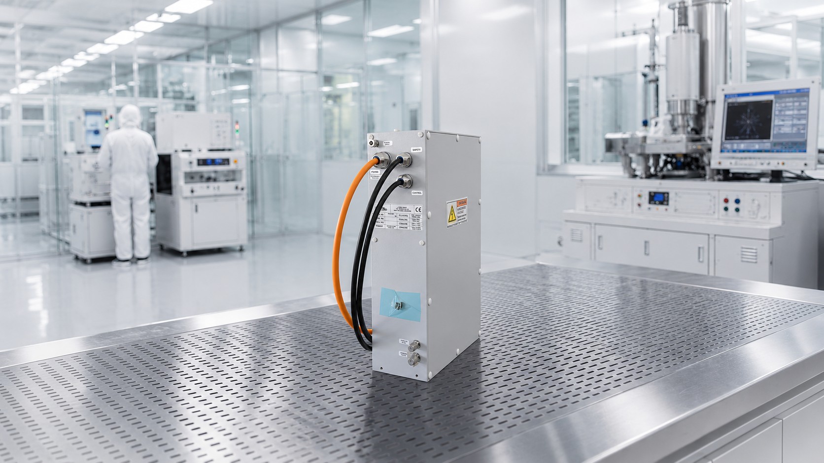 4Tex wet-chemical process equipment in cleanroom operation
