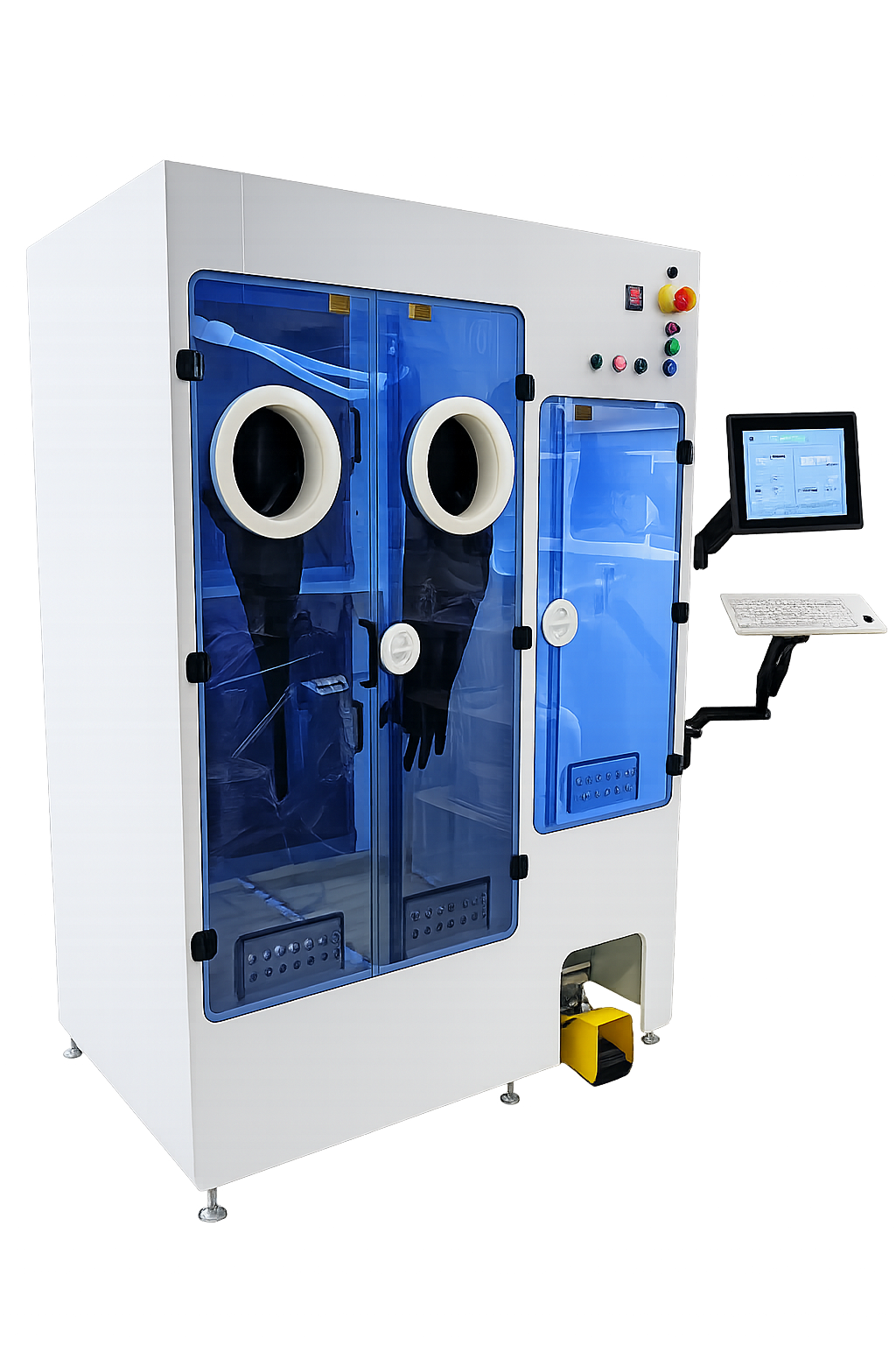 bCDS chemical delivery system with containment glovebox — main view